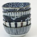 Kleine Schälchen Aizome goyo, 5er Set, 9 cm Ø