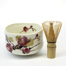 Matchaschale, Matchawan Ume, 9,5 cm �,  mit Teequirl