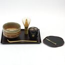 Teezeremonie Set, Teeschale, Teequirl, Natsume