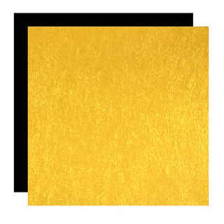 Metallic-Paper Double Color 15 cm gold-schwarz