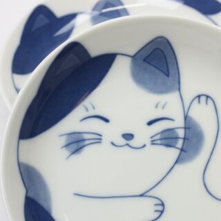 2 Teller mit Katze Mike 13,5 cm �