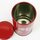 Teedose Maki-E Kirschblüten rot, 15,3 cm hoch,, handbemalt, Lackbeschichtung