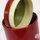 Teedose Maki-E Kirschblüten rot, 15,3 cm hoch,, handbemalt, Lackbeschichtung
