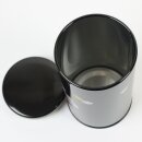 Teedose Maki-E Kirschblüten schwarz, 15,3 cm hoch, handbemalt
