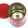 Teedose Maki-E Kirschblüten rot, 10,3 cm hoch, handbemalt, Lackbeschichtung