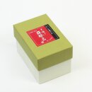 Teedose Maki-E Kirschblüten schwarz, 10,3 cm hoch, handbemalt, Lackbeschichtung