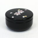 Matchadose Maki-E Kirschbl�te, schwarz, handbemalt,...