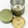 Teedose Wellen 100 g, grün, mit Metalldeckel