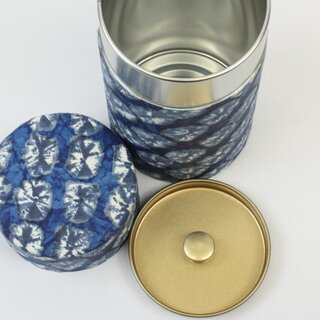 Teedose Bokashi 200 g, blau, mit Metalldeckel