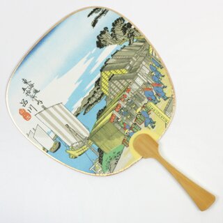 Blattf�cher Uchiwa Tokaido Shinagawa 26 x 17,5 cm