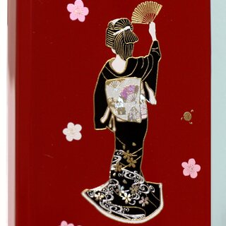 Fotorahmen Geisha rot, 16,8 x 16 cm