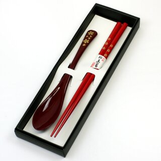 Essst�bchen Kirschbl�te rot, mit L�ffel