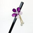 Kansashi, japanische Haarnadel Kirschblüte violett