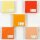 Origamipapier 5 x 5 cm, 5 x 200 Blatt gelb-orange, Sonderangebot