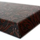 Stifteablage, Schreibtischtablett Urushi 20,5 x 12 cm, rotbraun
