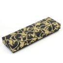 Stiftebox Heart Vine gold-schwarz 16 x 5 cm