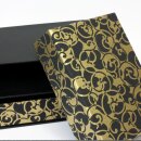 Schubladenkästchen Heart Vine, schwarz-gold 18 x 12,5 cm