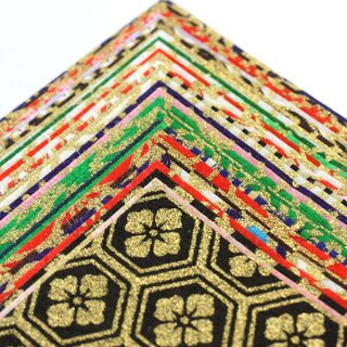 Kinran Yuzen Washi 7,5 cm, 30 Blatt