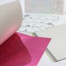 Origami Hologram Sterne, 15 cm, Rückseite silber