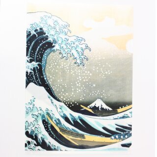 Sichtfolie, Prospekth�lle A4 Welle von Hokusai