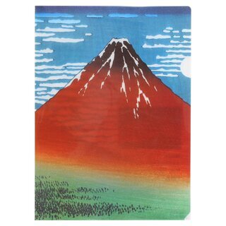 Sichtfolie, Prospekth�lle A4 Aka-Fuji von Hokusai