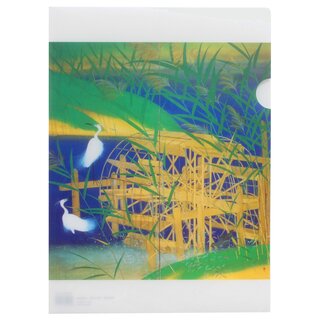 Sichtfolie, Prospekth�lle A4 Reiher am Wasserrad