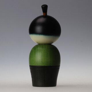 Kokeshi Wakasamurai, japanische Holzpuppe Junger Samurai