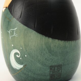 Kokeshi Natsu, japanische Holzpuppe Sommer