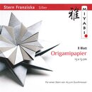 Stern Franziska silber, Papier & Anleitung