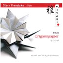 Stern Franziska silber, Papier & Anleitung