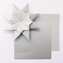 Stern Franziska silber, Papier & Anleitung