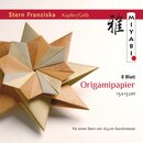 Stern Franziska  Kupfer-Strohgelb, Papier & Anleitung