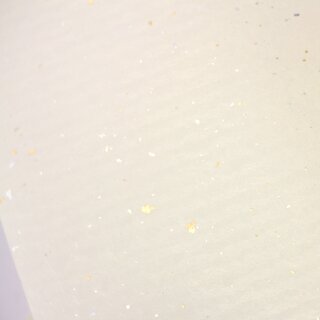 Heiko Cut-Paper A4 zartgelb mit Gold- und Silbersprenkeln, 20 Blatt