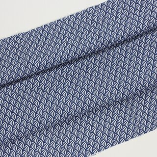 Tenugui Seikaiha blau
