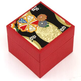 Yuzen Box mit 100 Blatt Washi (rot)