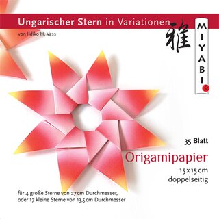 Ungarischer Stern, Origamipapier & Anleitung