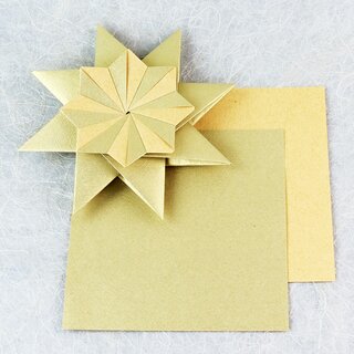 Stern Franziska antikgold, Papier & Anleitung