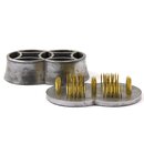 2er Shippoh mit Kenzan "Futatsuwa" 97 mm x 53 mm