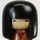Kokeshi "Meototsuru" Kranichpaar 25 cm hoch