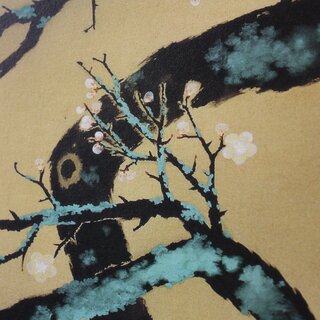 Kunstdruck Pflaumenbl�te von Taikan Yokoyama 38cm x 28,5cm