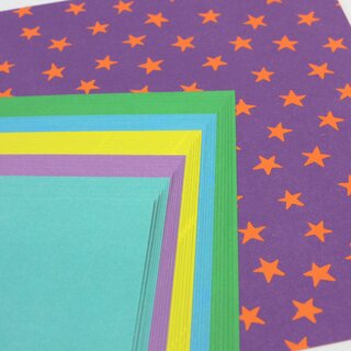 Double Color Dot Chiyogami - Star 15 cm