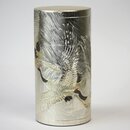 Teedose Kraniche mit Metallprägung für 200 g Teeblätter