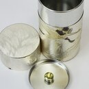 Teedose Kraniche mit Metallprägung für 200 g Teeblätter