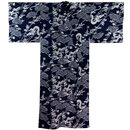Kimono - Yukata Drache blau XL