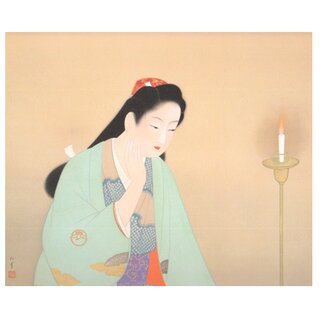 Kunstdruck Seishi (Stille), von Uemura Shoen, 30 x 24,5 cm