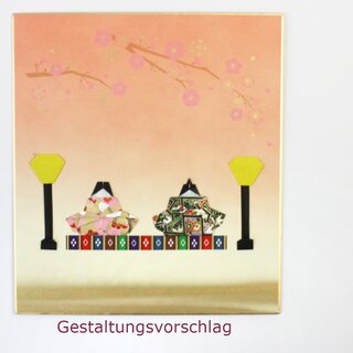Shikishi L M�dchenfest, f�r Kalligrafie und Origami