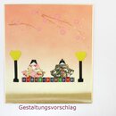 Shikishi L Mädchenfest, für Kalligrafie und Origami