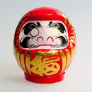 Daruma 9 cm rot, handbemalt