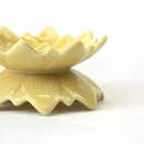 Zwei Blütenschälchen Chrysanthemenblüte gelb 6 cm Ø