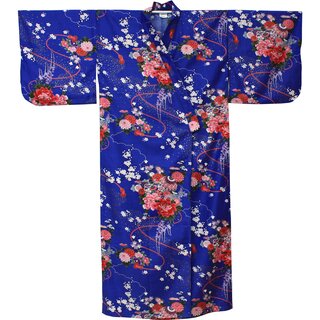 Kimono - Yukata Flowerboquet königsblau